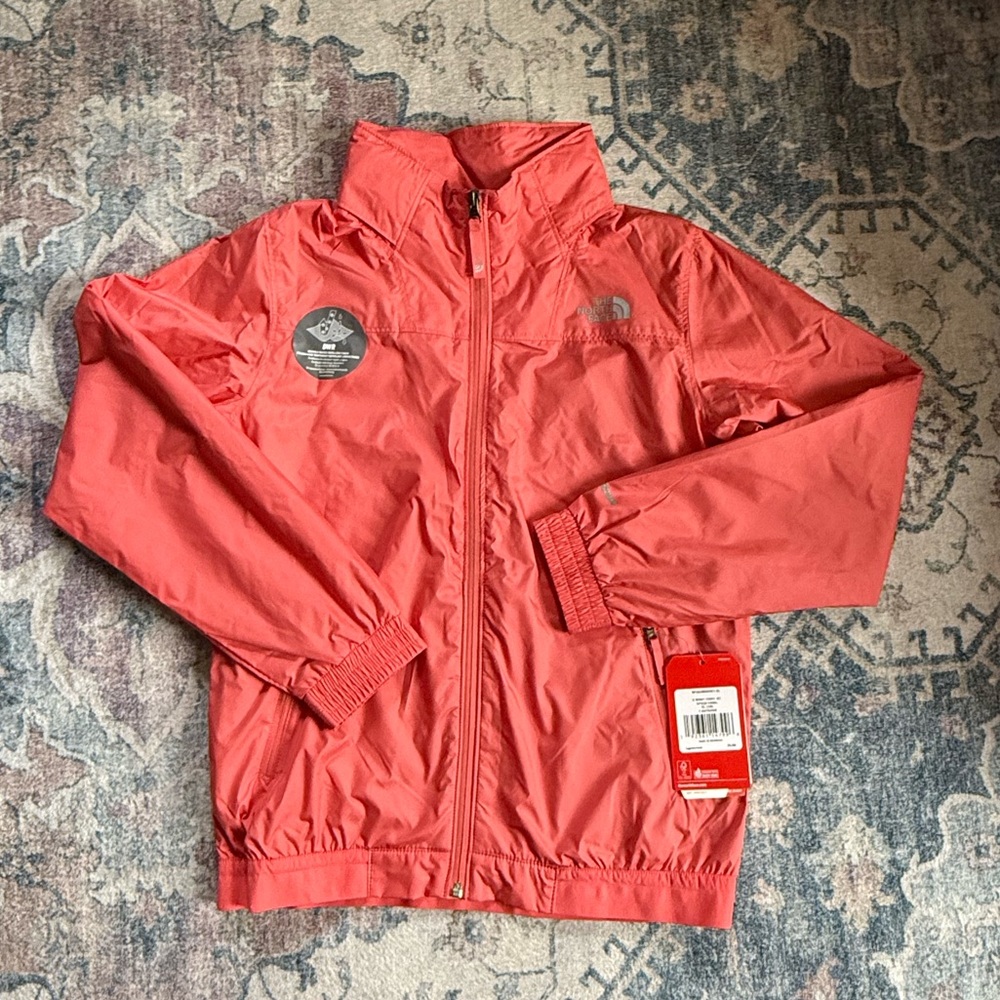 The North Face Coral girls size 18 XL Windbreaker new